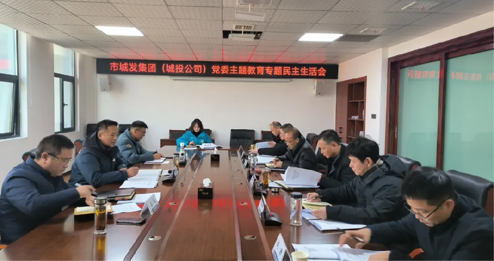 市PA视讯官方网站集团（城投公司）党委召开主题教育专题民主生活会