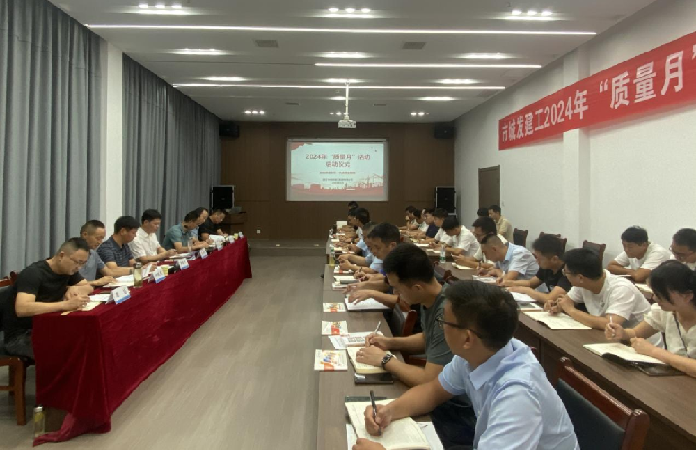 【建工集团】2024年“质量月”活动正式启动